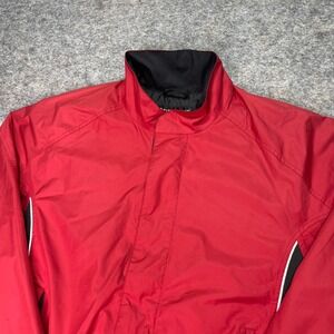 DryJoys by FootJoy Mens Golf‎ Jacket Lightweight Red Windbreaker